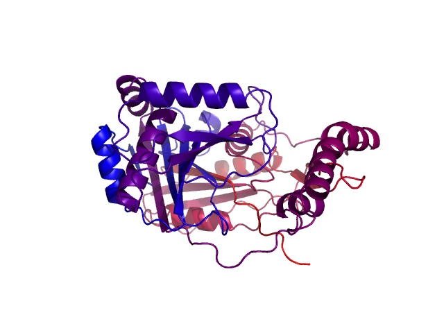 Protein visualized by PyMol OS