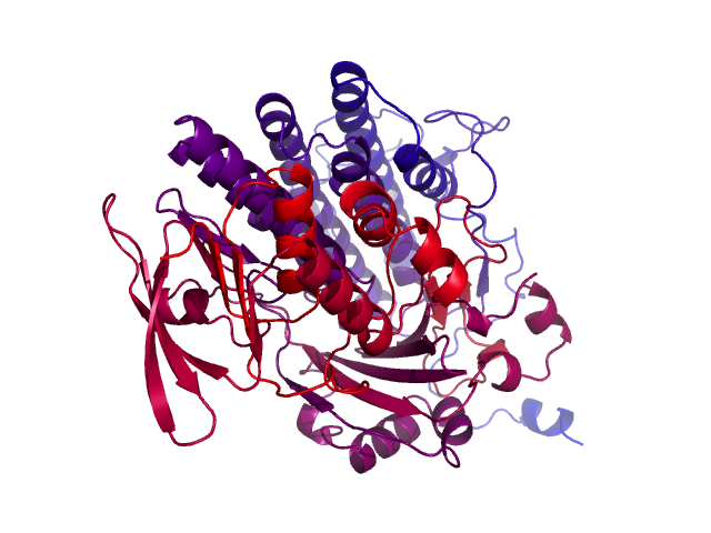 Protein visualized by PyMol OS