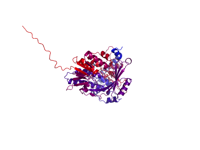 Protein visualized by PyMol OS