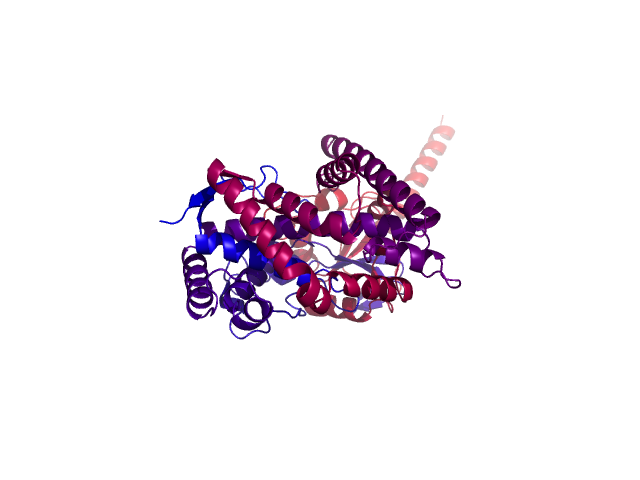 Protein visualized by PyMol OS