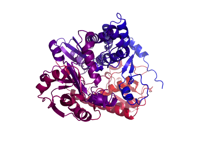 Protein visualized by PyMol OS