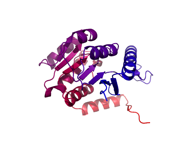 Protein visualized by PyMol OS