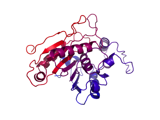 Protein visualized by PyMol OS