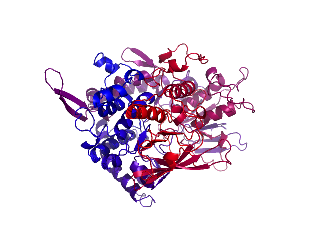 Protein visualized by PyMol OS
