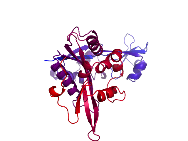 Protein visualized by PyMol OS