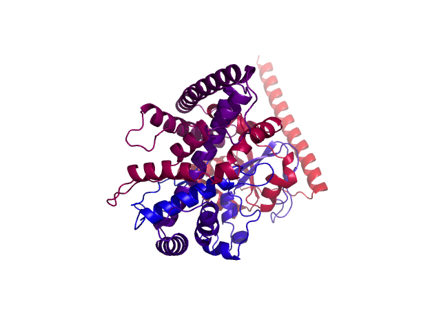 Protein visualized by PyMol OS