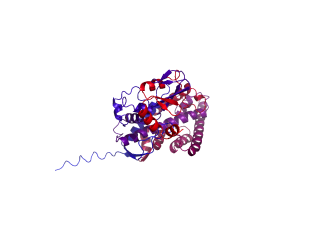 Protein visualized by PyMol OS