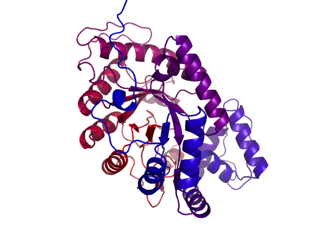 Protein visualized by PyMol OS
