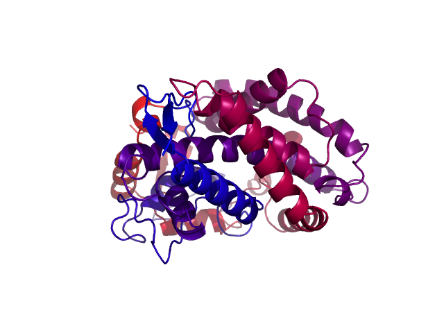 Protein visualized by PyMol OS