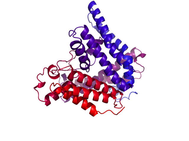 Protein visualized by PyMol OS
