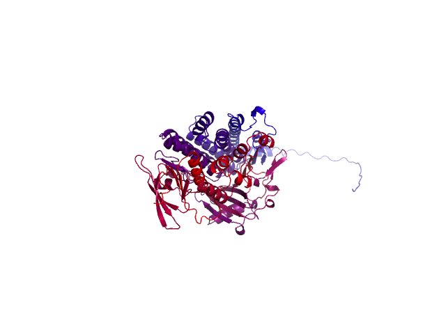 Protein visualized by PyMol OS