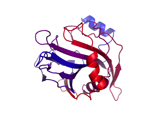 Protein visualized by PyMol OS