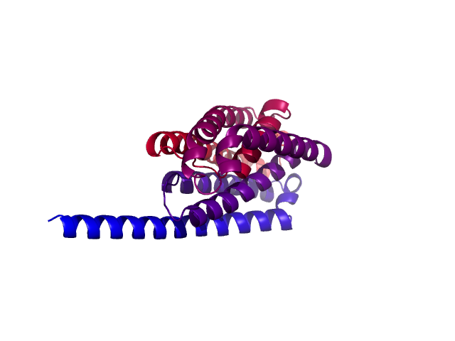 Protein visualized by PyMol OS