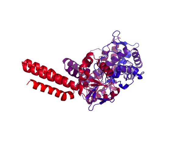 Protein visualized by PyMol OS