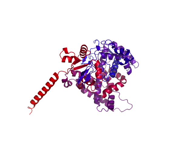 Protein visualized by PyMol OS