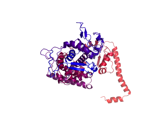 Protein visualized by PyMol OS