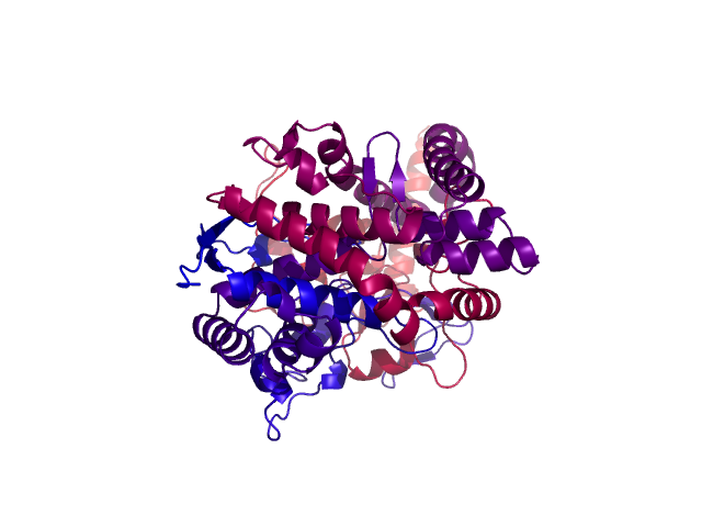Protein visualized by PyMol OS