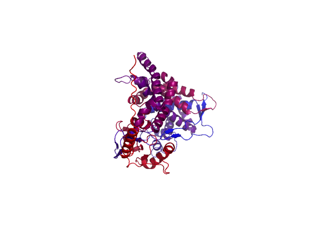 Protein visualized by PyMol OS
