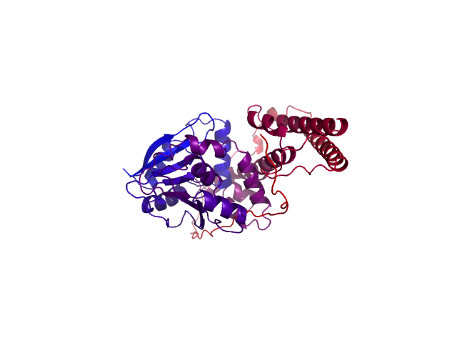 Protein visualized by PyMol OS
