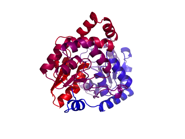 Protein visualized by PyMol OS
