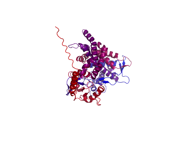Protein visualized by PyMol OS