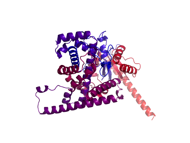 Protein visualized by PyMol OS