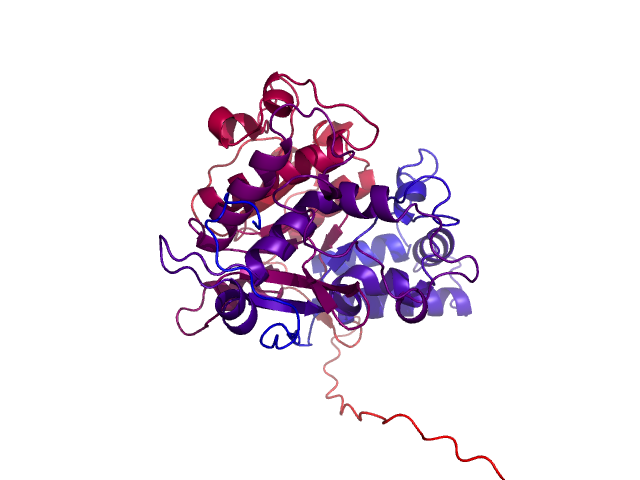 Protein visualized by PyMol OS