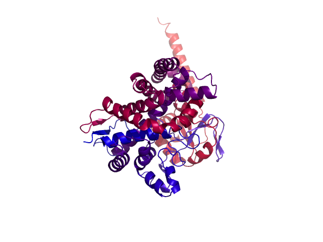 Protein visualized by PyMol OS