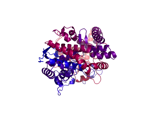 Protein visualized by PyMol OS
