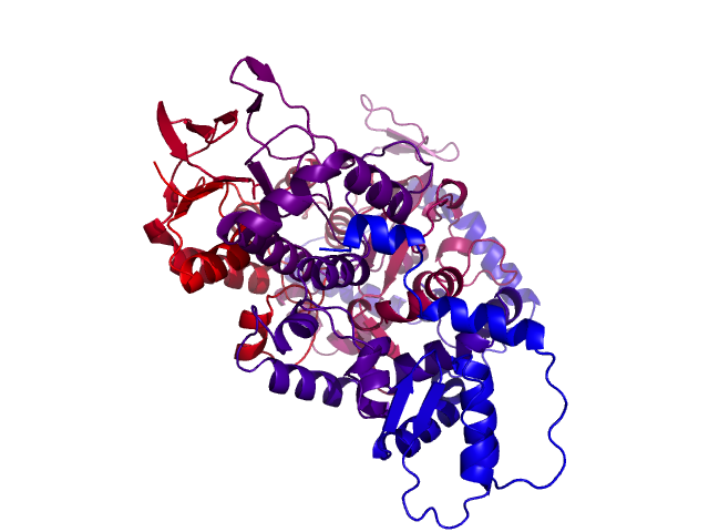 Protein visualized by PyMol OS