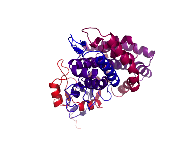 Protein visualized by PyMol OS