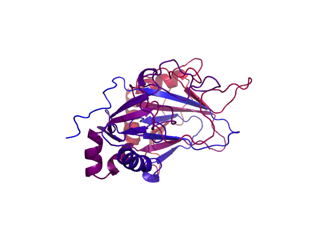 Protein visualized by PyMol OS