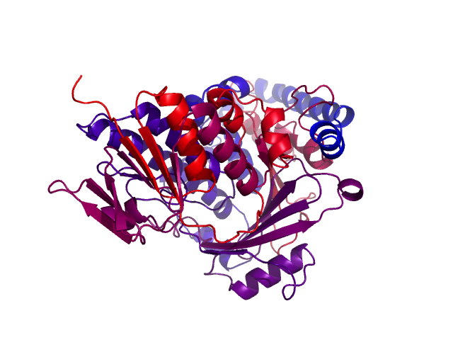Protein visualized by PyMol OS