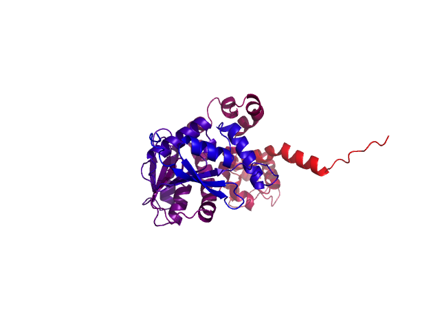 Protein visualized by PyMol OS
