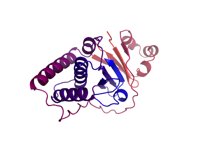 Protein visualized by PyMol OS