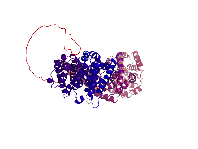 Protein visualized by PyMol OS