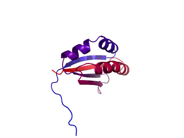 Protein visualized by PyMol OS